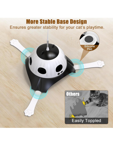 Juguete Automático para Gatos AIPERRO 3-en-1 Interactivo
