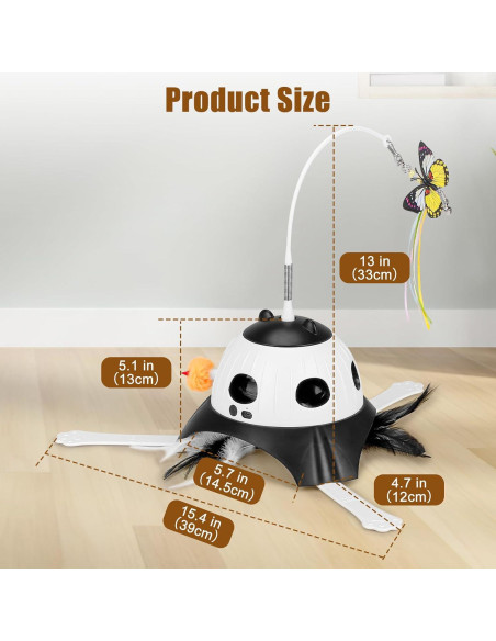 Juguete Automático para Gatos AIPERRO 3-en-1 Interactivo