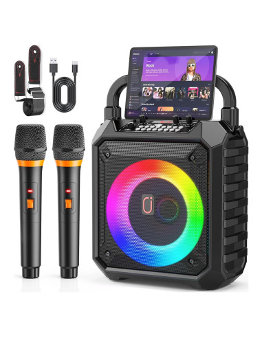 Máquina de Karaoke JYX T17-T con 2 Micrófonos Inalámbricos