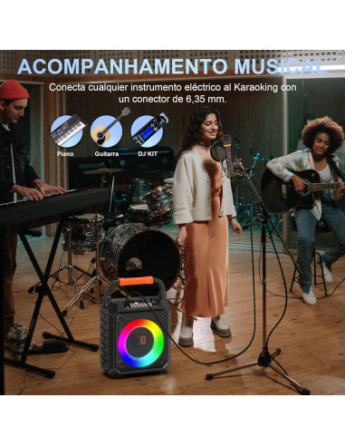 Máquina de Karaoke JYX T17-T con 2 Micrófonos Inalámbricos