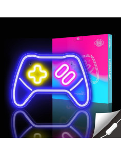 Letrero Neón Gamer Lumoonosity 36.8x25.4cm Controlador 2