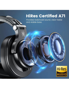 OneOdio A71 Auriculares Hi-Res Over Ear con Cable 3.5/6.35mm 2