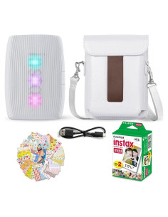 Impresora Fujifilm Instax Mini Link 3 Blanca Arcilla + 20 Hojas