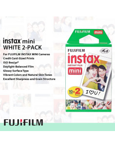 Impresora Fujifilm Instax Mini Link 3 Blanca Arcilla + 20 Hojas 2