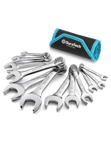 Juego de Llaves Combinadas Stubby DURATECH 12 Piezas 8-19mm