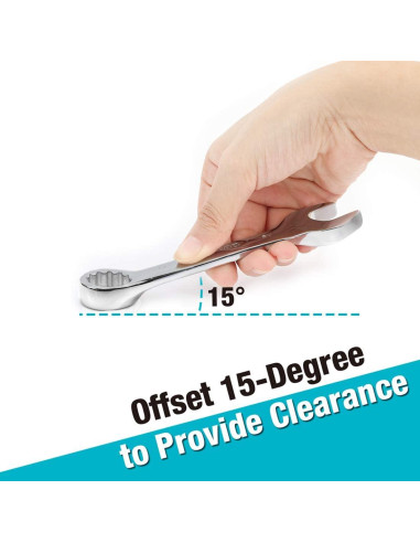 Juego de Llaves Combinadas Stubby DURATECH 12 Piezas 8-19mm