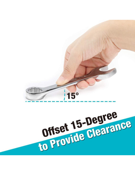 Juego de Llaves Combinadas Stubby DURATECH 12 Piezas 8-19mm