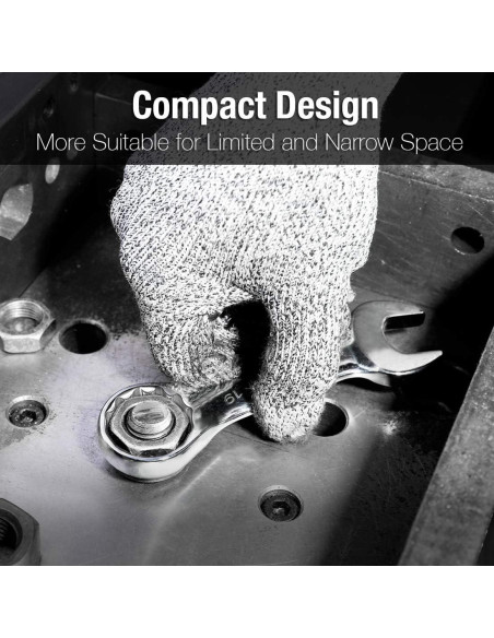 Juego de Llaves Combinadas Stubby DURATECH 12 Piezas 8-19mm