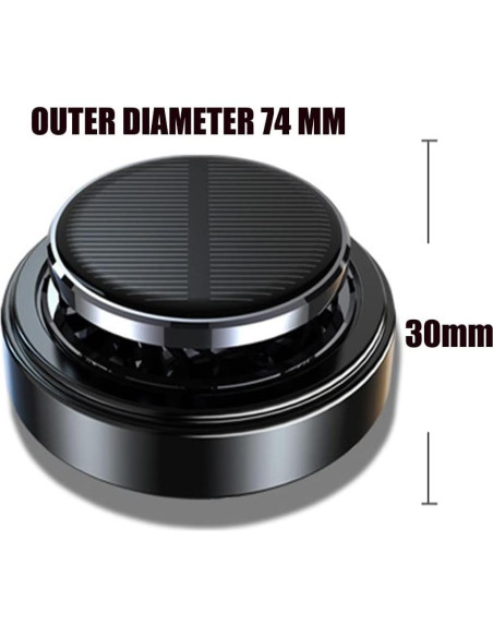 Ambientador de Coche Satisyo Solar Difusor de Aceite 10.5cm