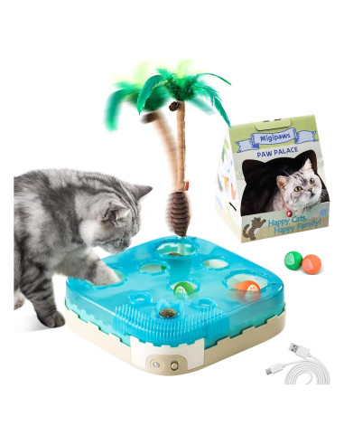Juguete Interactivo para Gatos Migipaws 7 en 1 con Casa
