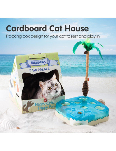 Juguete Interactivo para Gatos Migipaws 7 en 1 con Casa