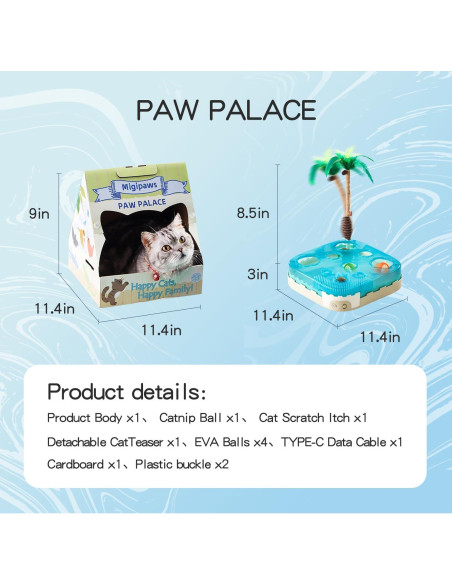 Juguete Interactivo para Gatos Migipaws 7 en 1 con Casa