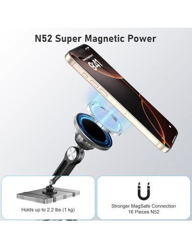 Soporte de Pared Magnético NINEFATICS para iPad 4.7"-13"