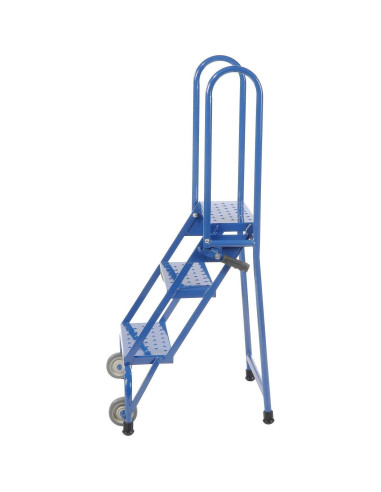 Escalera Plegable Ballymore 3 Peldaños 158,76 kg Azul
