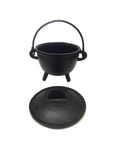 Caldero de Hierro Fundido New Age Imports 10.16 cm con Asa y Tapa