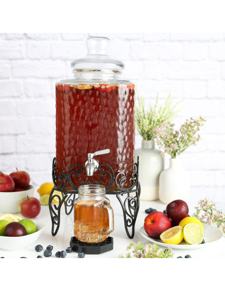 Dispensador de Bebidas de Vidrio 10L Kitchentoolz con Grifo
