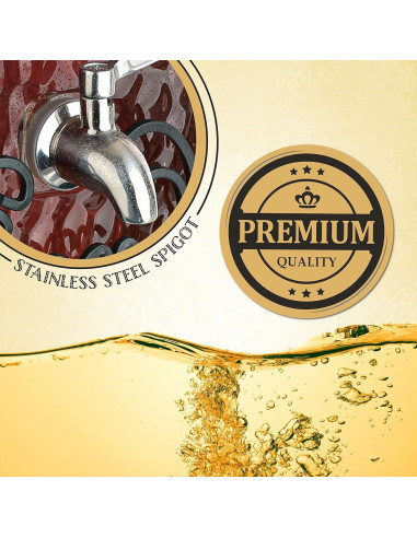 Dispensador de Bebidas de Vidrio 10L Kitchentoolz con Grifo