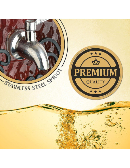 Dispensador de Bebidas de Vidrio 10L Kitchentoolz con Grifo