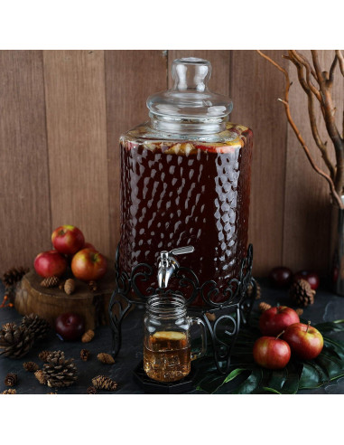 Dispensador de Bebidas de Vidrio 10L Kitchentoolz con Grifo