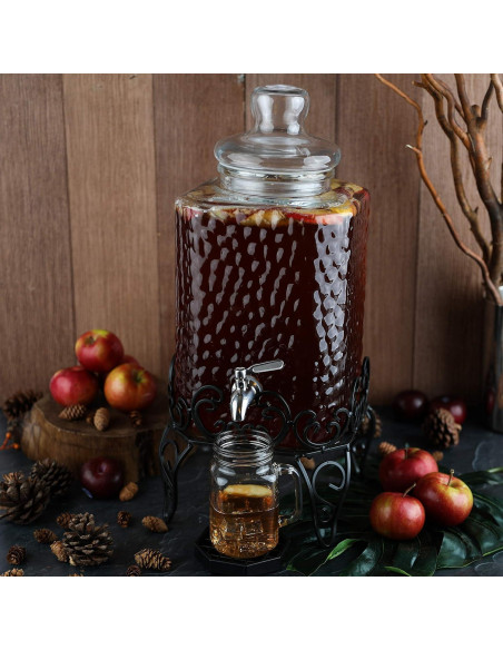 Dispensador de Bebidas de Vidrio 10L Kitchentoolz con Grifo