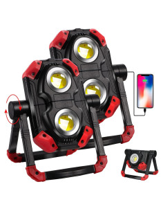 Luz de Trabajo LED Recargable Luxallus 2500LM 12H IPX4