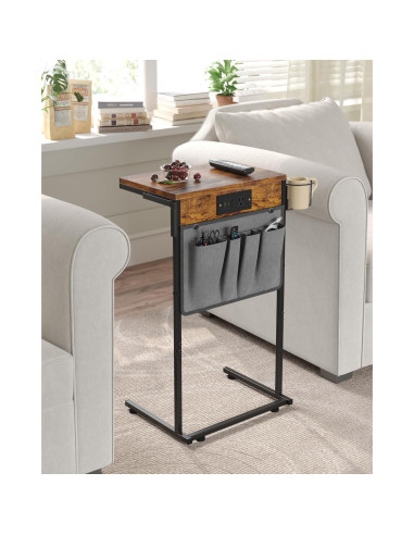 Mesa Lateral C Evermagin con Estación de Carga y Almacenamiento