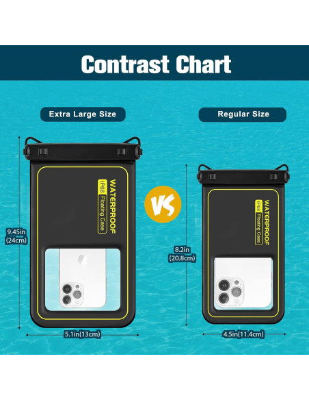 Funda Impermeable JOTO Grande Flotante para Teléfono 25,4cm