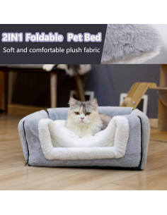 Cama para Gatos OMIVIER Plegable Antideslizante 40x40x38cm 2