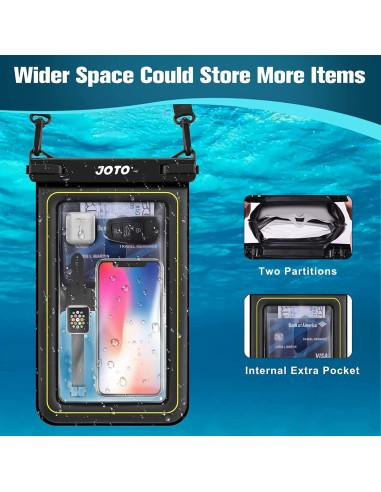 Funda Impermeable JOTO Grande Flotante para Teléfono 25,4cm