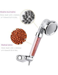 Filtro de Ducha Mineral LESBOX con Perlas de Piedra 2