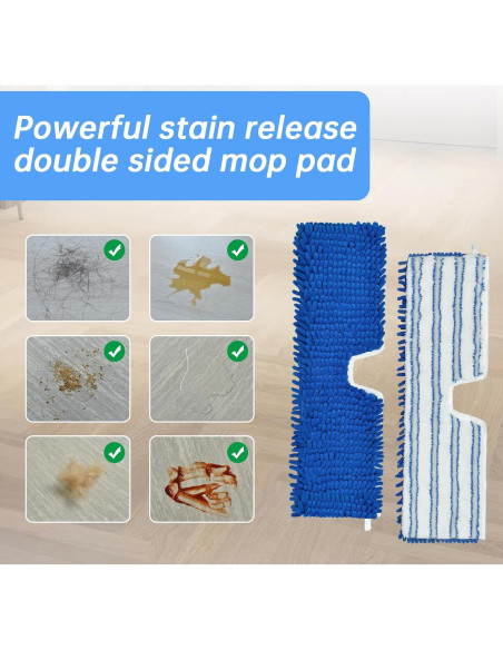 Paquete de 4 cabezales de mopa O-Cedar Dual Action 50x14.5cm