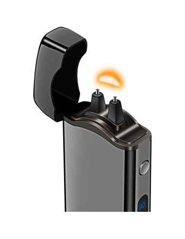 Encendedor Eléctrico Lesbri Arco Grande Recargable USB Negro