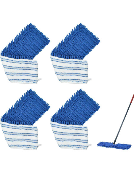 Paquete de 4 cabezales de mopa O-Cedar Dual Action 50x14.5cm