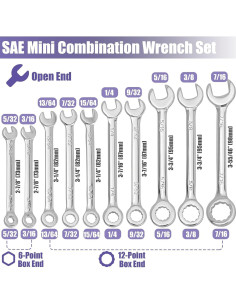 Juego de 20 Llaves Combinadas Eyech 4-11mm y 5-11mm 2