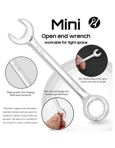 Juego de 20 Llaves Combinadas Eyech 4-11mm y 5-11mm