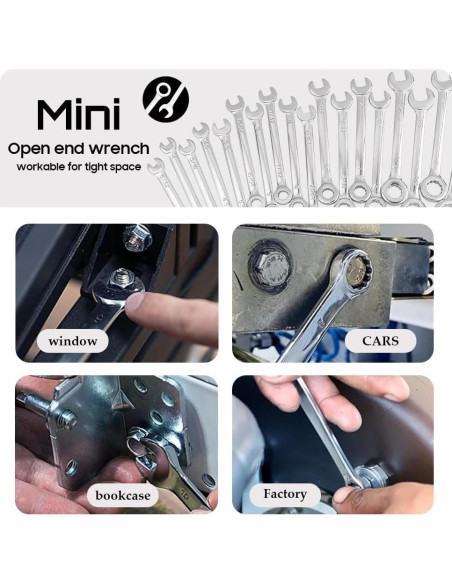 Juego de 20 Llaves Combinadas Eyech 4-11mm y 5-11mm