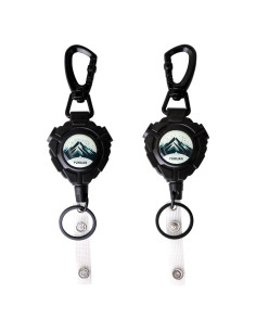 Cinta de Llave Retráctil L.E.D STEP 80 cm con Clip Giratorio