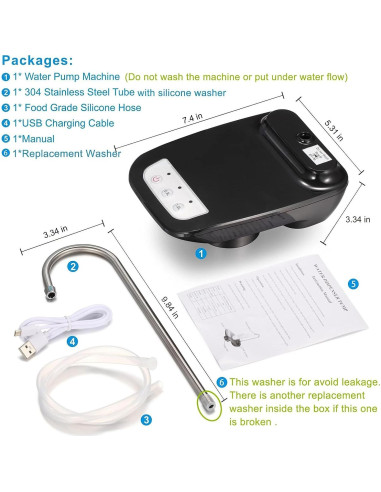 Bomba de agua eléctrica Kytree 5 galones automática