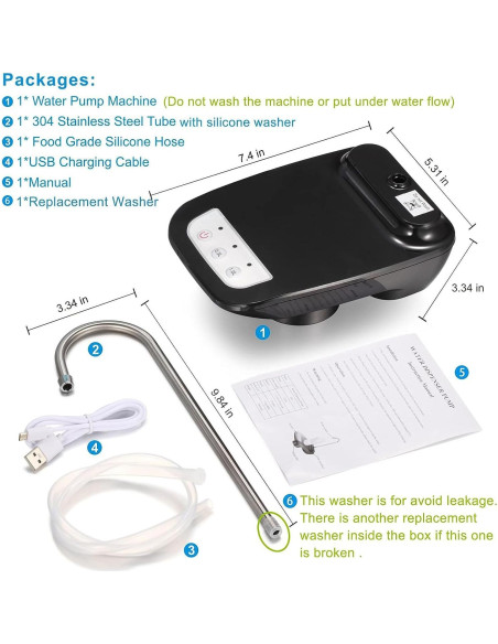 Bomba de agua eléctrica Kytree 5 galones automática