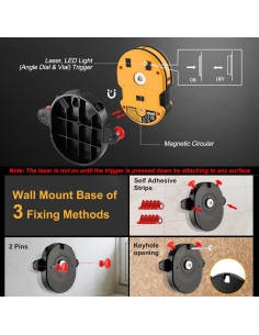 Nivel Láser PREXISO 9.14m con Luz LED y Burbuja 2