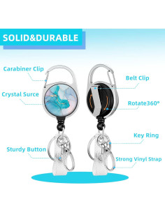 Porta Credencial Yecitona con Cordón Desmontable y Carrete 2