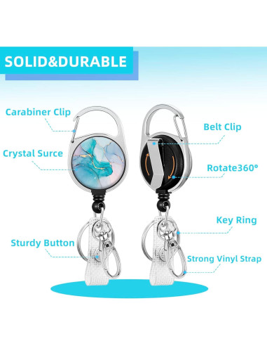 Porta Credencial Yecitona con Cordón Desmontable y Carrete