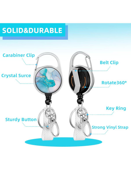 Porta Credencial Yecitona con Cordón Desmontable y Carrete Porta Credencial Yecitona con Cordón Desmontable y Carrete