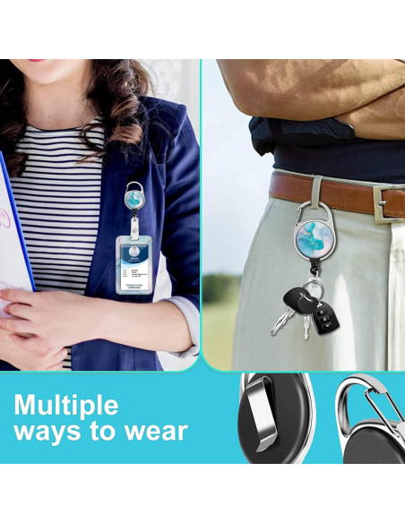 Porta Credencial Yecitona con Cordón Desmontable y Carrete Porta Credencial Yecitona con Cordón Desmontable y Carrete