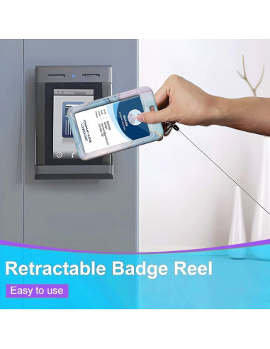 Porta Credencial Yecitona con Cordón Desmontable y Carrete