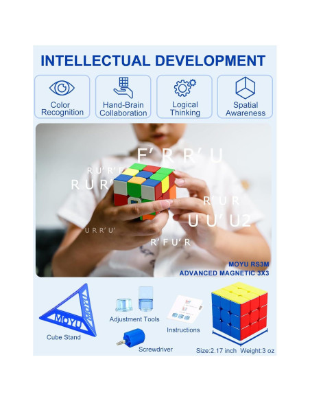 Cubo de Velocidad Magnético CFMOUR 3x3 - 48 Imanes