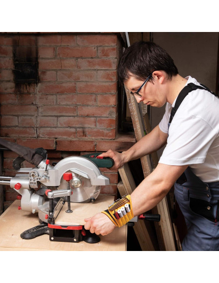 Pulsera Magnética BINYATOOLS Amarilla con 9 Imanes Fuertes