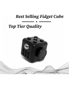 Cubo Antiestrés Premium Simplyy 3.18 cm Negro 2