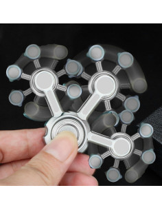 Spinner Fidget de Metal Umnodobn Plata 10x7.6x12.7cm 2