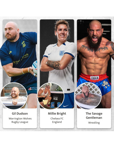 Bañera de Hielo Pro Max Explorar 400L Portátil Negra/Blanca